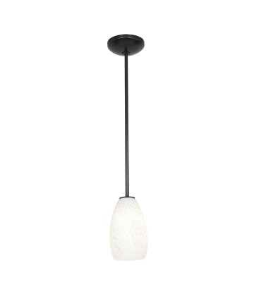 Access Lighting 28012-1R-ORB/WHST Janine Glass Pendant