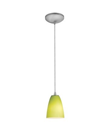 Access Lighting 28022-1C-BS/LGR Sydney Cone Glass Pendant