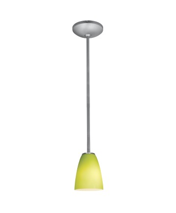 Access Lighting 28022-1R-BS/LGR Janine Cone Glass Pendant