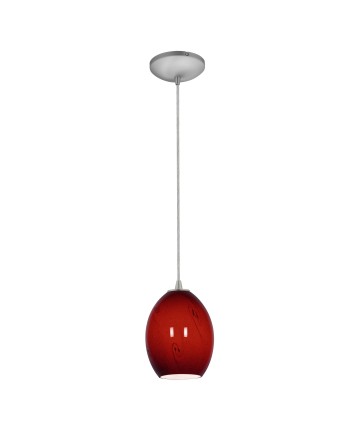 Access Lighting 28023-1C-BS/RUSKY Sydney FireBird Glass Pendant