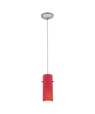 Access Lighting 28030-4C-BS/RED Cylinder 1-Light Pendant