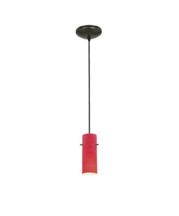 Access Lighting 28030-4C-ORB/RED Cylinder 1-Light Pendant