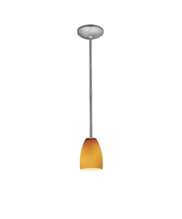 Access Lighting 28069-1R-BS/AMB Janine Inari Cone Glass Pendant