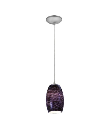 Access Lighting 28078-1C-BS/PLS Sydney Cone Glass Pendant