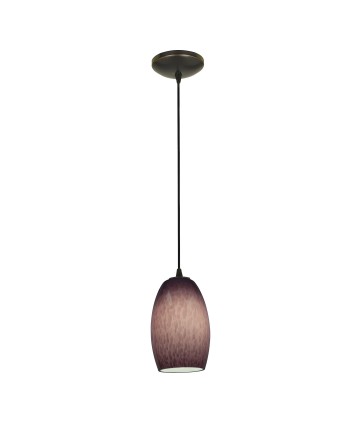 Access Lighting 28078-1C-ORB/PLC Sydney Cone Glass Pendant