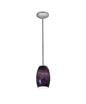 Access Lighting 28078-1R-BS/PLS Janine Cone Glass Pendant