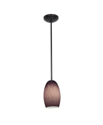 Access Lighting 28078-1R-ORB/PLC Janine Cone Glass Pendant