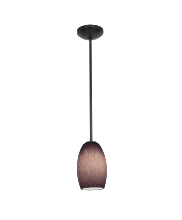 Access Lighting 28078-1R-ORB/PLC Janine Cone Glass Pendant