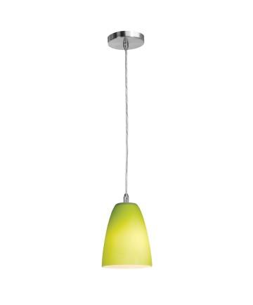 Access Lighting 28322-BS/LGR Shava Inari Silk 1 Light Pendant