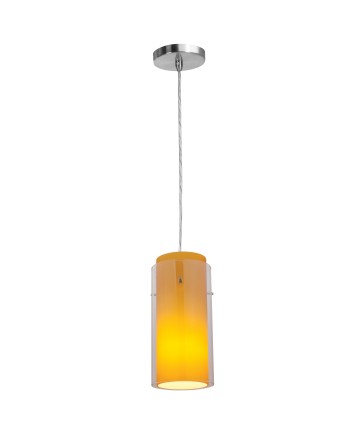 Access Lighting 28333-BS/CLAM Shava Glass in Glass 1 Light Pendant