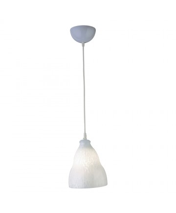 PLC Lighting 3000 WH/WH 1 Light Mini Pendant Vega-II Collection