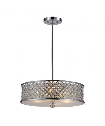 ELK Lighting 31105/4 Genevieve 4 Light Pendant in Polished Chrome