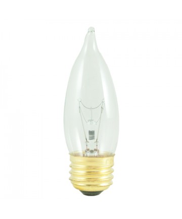 Bulbrite 498040 | 40 Watt Incandescent CA10 Flame Tip Chandelier Bulb