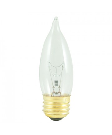 Bulbrite 408040 | 40 Watt Incandescent CA10 Flame Tip Chandelier Bulb