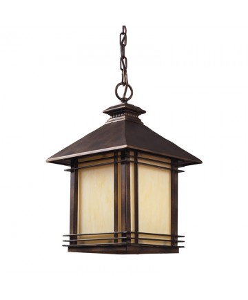 ELK Lighting 42103/1 Blackwell 1 Light Outdoor Pendant in Hazlenut Bronze