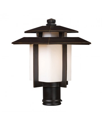 ELK Lighting 42173/1 Kanso 1 Light Outdoor Pier Mount in Hazelnut Bronze