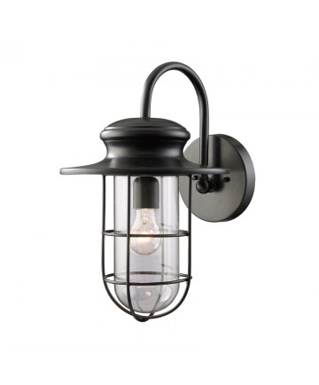 ELK Lighting 42285/1 Portside 1 Light Outdoor Sconce in Matte Black