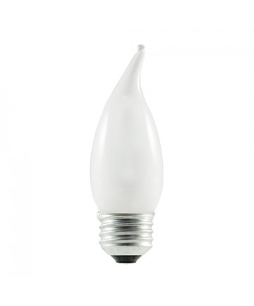 Bulbrite 616601 | 43 Watt ECO Halogen CA10 Flame Tip Chandelier Bulb