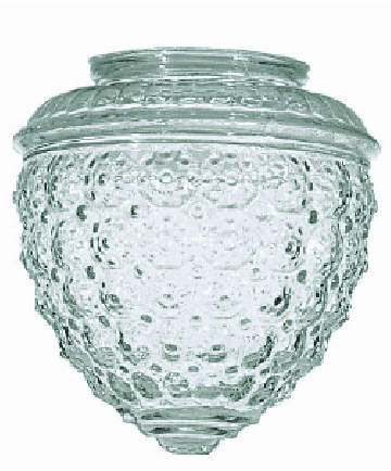 Satco 50/112 50-112 Clear Pineapple Glass Diameter 5-1/2"  and Fitter is 3-1/4"