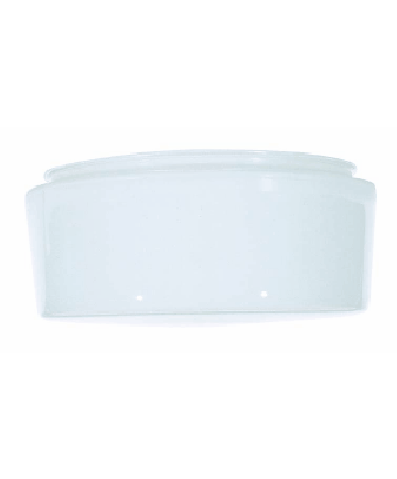 Satco 50/336 Satco 50-336 Sprayed Inside White Drum Glass 10-5/8" Diameter 9-7/8" Fitter 