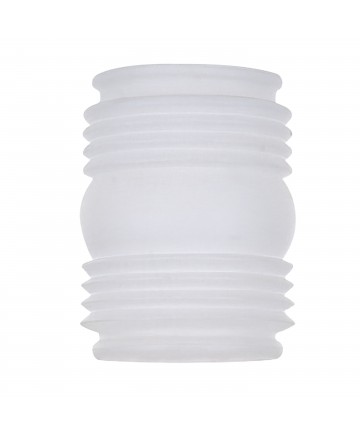 Satco 50/503 12" RUFFLED SQ CLEAR WHEAT Glassware & Shades Light Bulb