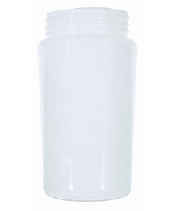 Satco 50/729 Satco 50-729 Lexan White Cylinder Diameter 3-3/4" Fitter 3-11/64" Height 6-1/4"