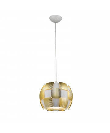 Access Lighting 50903LEDD-WH/GLD Layers (s) Dimmable LED Pendant