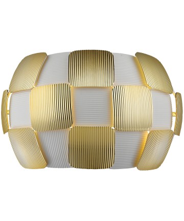 Access Lighting 50907-WH/GLD Layers Wall Mount