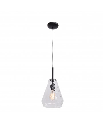 Access Lighting 50937-BL/CLR Simplicite Wavy Glass Pendant