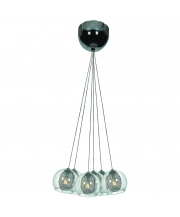 Access Lighting 52077-CH/CLR Aeria 7 Light Metal Foil Encapsulated In