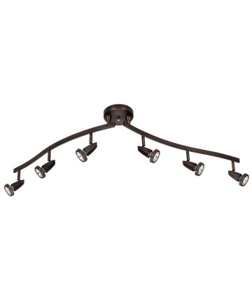 Access Lighting 52226LEDDLP-BRZ Mirage 6-Light Dimmable LED Semi-Flush