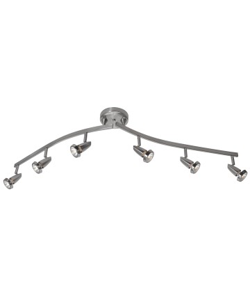 Access Lighting 52226LEDDLP-BS Mirage 6-Light Dimmable LED Semi-Flush