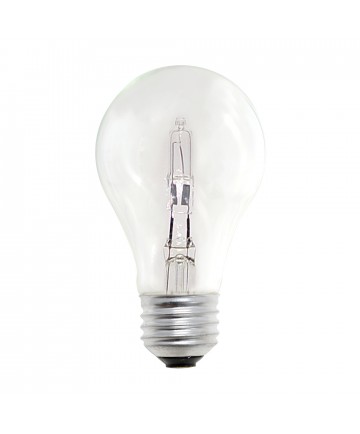 Bulbrite 115052 | 53 Watt Dimmable Eco-Friendly Halogen A19 Bulb