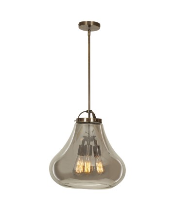 Access Lighting 55547-DBRZ/SMK Flux Vintage Lamped Pendant