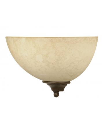 Nuvo Lighting 60/044 Tapas 1 Light 12 inch Sconce with Tuscan Suede Glass