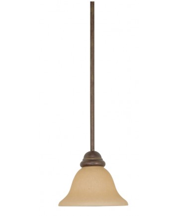 Nuvo Lighting 60/1029 Castillo 1 Light 8 inch Mini Pendant with Champagne Linen Washed Glass
