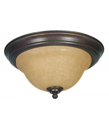 Nuvo Lighting 60/1038 Castillo 2 Light 13 inch Flush Mount with Champagne Linen Washed Glass