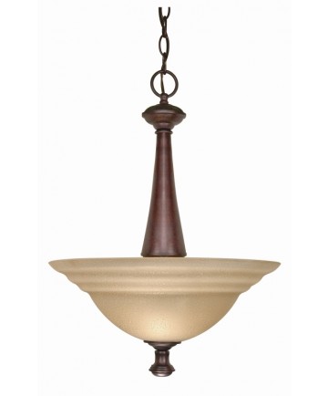 Nuvo Lighting 60/104 Mericana 2 Light 16 inch Pendant with Amber Water Glass