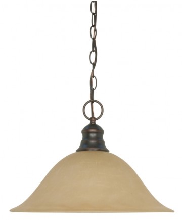 Nuvo Lighting 60/1276 1 Light 16 inch Pendant with Champagne Linen Washed Glass