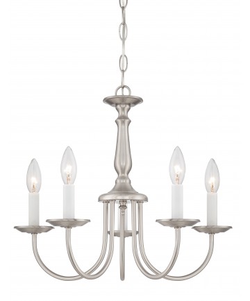 Nuvo Lighting 60/1298 5 Light 18" Chandelier with Candlesticks