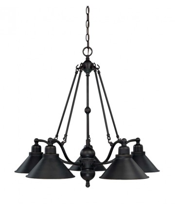 Nuvo Lighting 60/1702 Bridgeview 5 Light 30 inch Chandelier 