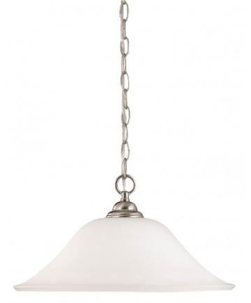 Nuvo Lighting 60/1829 Dupont 1 Light 16 inch Hanging Dome with Satin White Glass