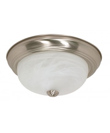 Nuvo Lighting 60/198 2 Light 13 inch Flush Mount Alabaster Glass