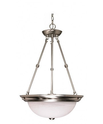 Nuvo Lighting 60/203 3 Light 15 inch Pendant Alabaster Glass