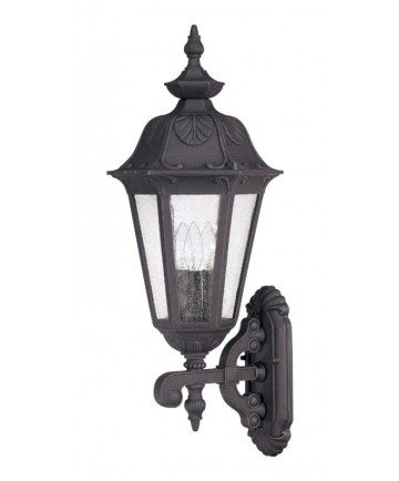 Nuvo Lighting 60/2031 Cortland 3 Light Large Wall Lantern- Arm Up with Seeded Glass