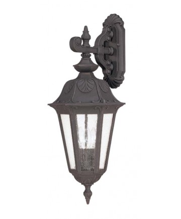 Nuvo Lighting 60/2032 Cortland 3 Light Large Wall Lantern- Arm Down with Seeded Glass