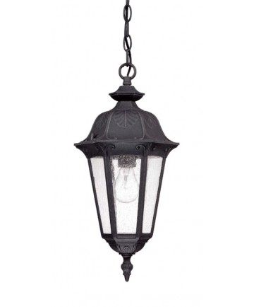 Nuvo Lighting 60/2038 Cortland 1 Light Hanging Lantern- with Seeded Glass