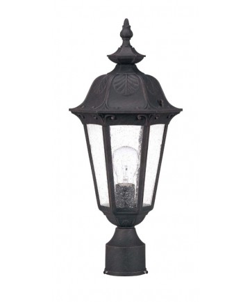Nuvo Lighting 60/2039 Cortland 1 Light Mid-Size Post Lantern- with Seeded Glass