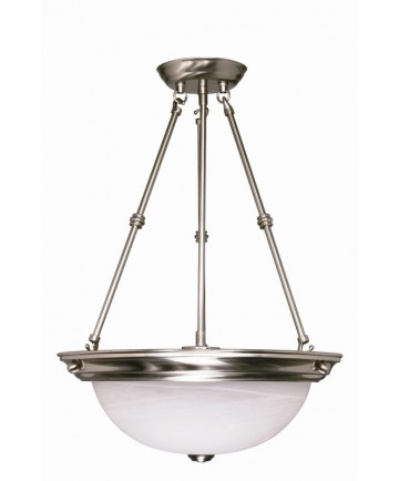 Nuvo Lighting 60/204 3 Light 20 inch Pendant Alabaster Glass