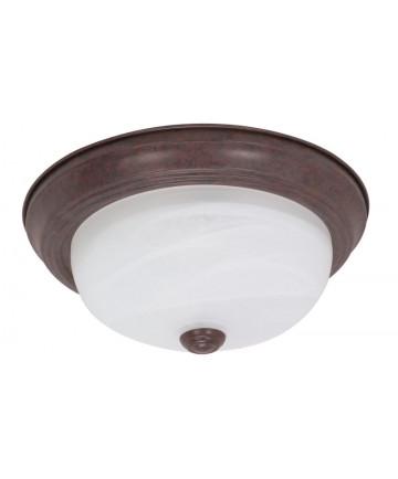 Nuvo Lighting 60/205 2 Light 11 inch Flush Mount Alabaster Glass